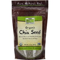 Chia Seed (Black), Certified Organic, 12 oz, NOW Foods
