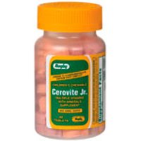 Childrens Chewable Cerovite Jr, 60 Tablets, Watson Rugby
