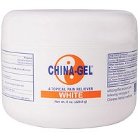 China-Gel Topical Pain Reliever, White, 8 oz Jar
