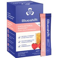 Cholesterol Support Drink Mix, Berry Yuzu, 10 Stick Packs, Blueshift Nutrition