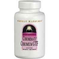 ChromeMate Chromium GTF 200mcg Yeast Free 240 tabs from Source Naturals