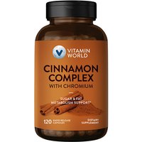 Cinnamon Complex with Chromium, 120 Rapid Release Capsules, Vitamin World