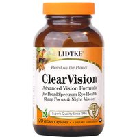 Clear Vision, For Broad-Spectrum Eye Health, Sharp Focus & Night Vision, 120 Vegetarian Capsules, Lidtke