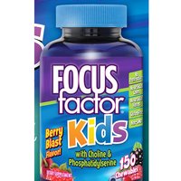 FocusFactor for Kids, Berry Blast Flavor, Childrens Supplement, 150 Chewables, Factor Nutrition Labs