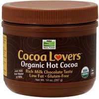 Cocoa Lovers Organic Hot Cocoa, 14 oz, NOW Foods