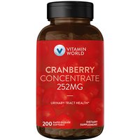 Cranberry Concentrate 252 mg, 200 Rapid Release Softgels, Vitamin World