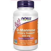 D-Mannose 500 mg for Healthy Urinary Tract, 100 Veg Capsules, NOW Foods