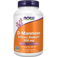 D-Mannose Urinary Support 500 mg, Value Size, 240 Veg Capsules, NOW Foods
