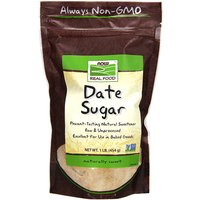 Date Sugar, Raw & Unprocessed, Natural Sweetener, 1 lb, NOW Foods