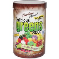 Delicious Greens 8000 Superfood Drink, Mocha Cafe Flavor, 10.6 oz, Greens World Inc.