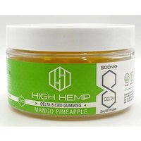 Delta 8 CBD Gummies - Mango Pineapple, 20 ct, High Hemp Brand