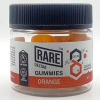Delta 8 CBD Gummies - Orange, 10 ct, Rare Brand