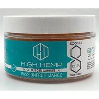 Delta 8 CBD Gummies - Passionfruit Mango, 20 ct, High Hemp Brand