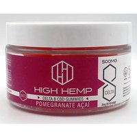 Delta 8 CBD Gummies - Pomegranate Acai, 20 ct, High Hemp Brand