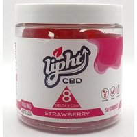 Delta 8 CBD Gummies - Strawberry, 50 ct, Lipht Brand