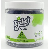 Delta 8 CBD Gummies - Tropical, 50 ct, Lipht Brand