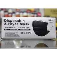 Disposable 3-Layer Mask, Non-Medical, 50 pcs