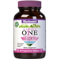 Ladies One Prenatal DHA 200 mg, 30 Vegetarian Softgels, Bluebonnet Nutrition