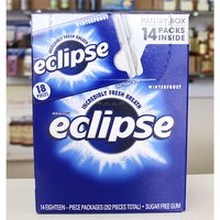 Eclipse Sugar Free Gum, Winterfrost, 18 Pieces x 14 Packs (252 Pieces Total)