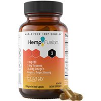 3 mg CBD Energy Support, 60 Vegetarian Liquid Capsules, HempFusion