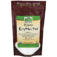 Erythritol Organic, Natural Sweetener, 1 lb, NOW Foods