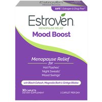 Estroven Menopause Relief Mood Boost, 30 Caplets, i-Health, Inc.