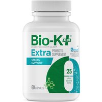 Extra Stress Support Probiotic Supplement with Sensoril, 60 Capsules, Bio-K+