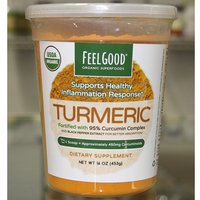 FeelGood Organic Superfoods Turmeric Powder, 16 oz (453 g)