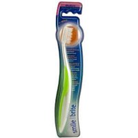 Fixed Head Nylon Toothbrush, V-Wave Medium, Smile Brite