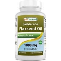 Flaxseed Oil 1000 mg, 240 Softgels, Best Naturals