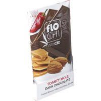 FloChi CBD Toasty Mole Dark Chocolate Bar, 2.12 oz (60 g), Irwin Naturals