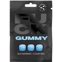 Fuck Gummy, Blue Raspberry, Unisex Enhancement Supplement, 3 Count Pack