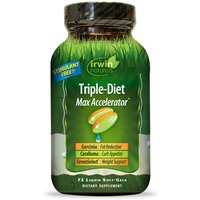 Triple-Diet Max Accelerator, Healthy Weight Loss, 72 Liquid Softgels, Irwin Naturals