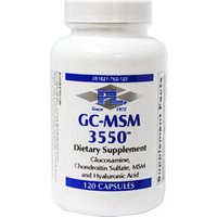 GC-MSM 3550 (Glucosamine, Chondroitin, MSM & Hyaluronic Acid), 120 Capsules, Progressive Laboratories