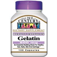 Gelatin 600 mg 100 Capsules, 21st Century Health Care