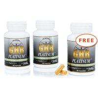 Buy 2 Get 1 FREE! GHR Platinum, All Natural Growth Hormone Releaser, 40 Capsules