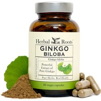 Ginkgo Biloba, 60 Vegan Capsules, Herbal Roots