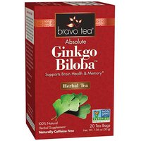 Absolute Gingko Biloba Herbal Tea, 20 Tea Bags, Bravo Tea