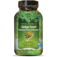 Ginkgo Smart, Maximum Focus & Memory, 120 Liquid Softgels, Irwin Naturals