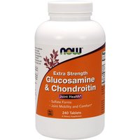 Glucosamine & Chondroitin Extra Strength, Value Size, 240 Tablets, NOW Foods
