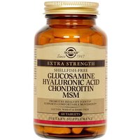 Glucosamine Hyaluronic Acid Chondroitin MSM Shellfish-Free, 60 Tablets, Solgar