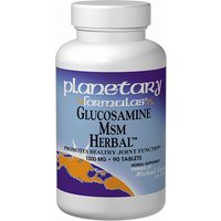 Glucosamine-MSM Herbal 90 tabs, Planetary Herbals