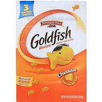 Goldfish Baked Snack Crackers - Cheddar, Value Pack, 1.64 kg (3 Stay Fresh Bags)