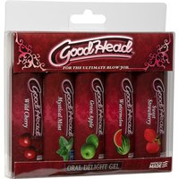 Good Head - Oral Delight Gel, 5 Pack, Doc Johnson