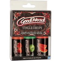 Goodhead - Tingle Drops (French Vanilla, Cotton Candy, Sweet Cherry), 3 Pack, Doc Johnson