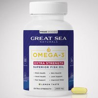 Great Sea Naturals Omega-3 Extra Strength, Superior Fish Oil, 60 Softgels, Prime Brands