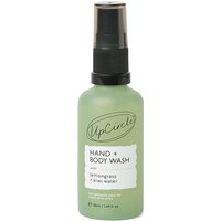 Hand + Body Wash with Lemongrass + Kiwi Water Travel Size, 1.69 oz, UpCircle Beauty