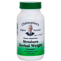 Metaburn Herbal Weight Formula, 100 Vegicaps, Christophers Original Formulas