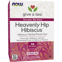 Heavenly Hip Hibiscus Tea, 24 Tea Bags, NOW Foods