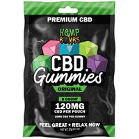 Hemp Bombs Original CBD Gummies, 15 mg CBD Per Gummy, 8 Count
